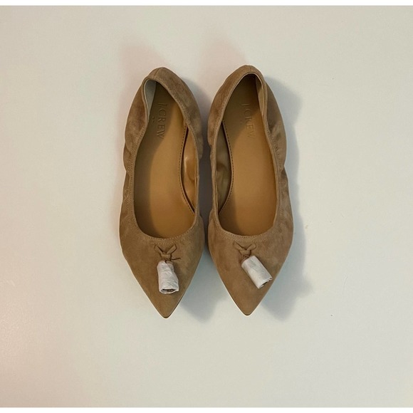 J.Crew Suede Lottie Tassel Flats NWOT